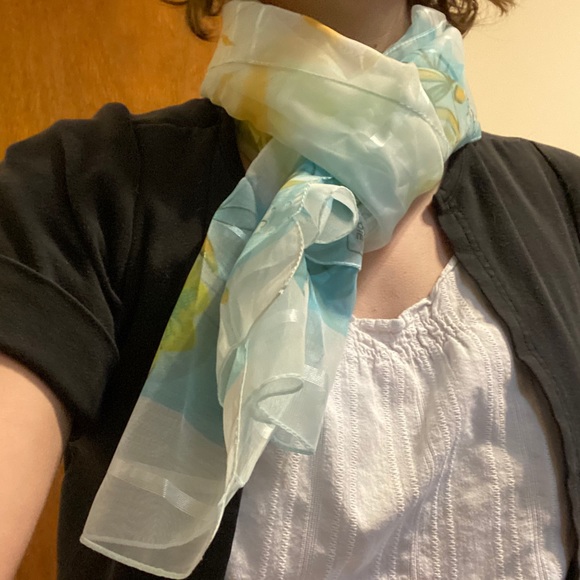 Beautiful Sheer Scarf from Bulgaria - Picture 3 of 7